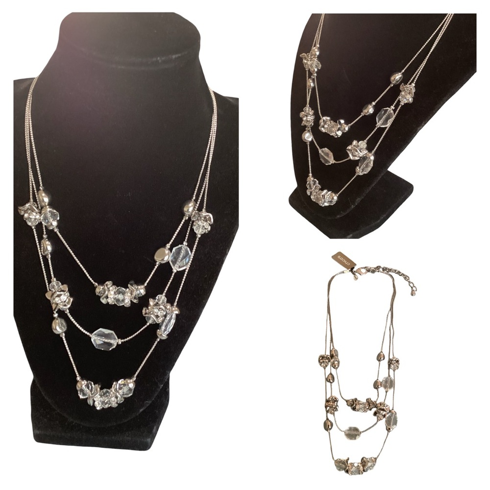 🚨Final Sale🚨 NWT Chico’s Silver Multi-Layer Necklace